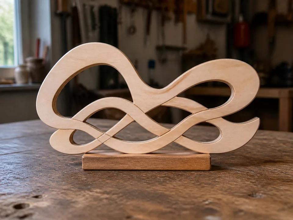 Houten naambord met gravure, hoofdvoorbeeld