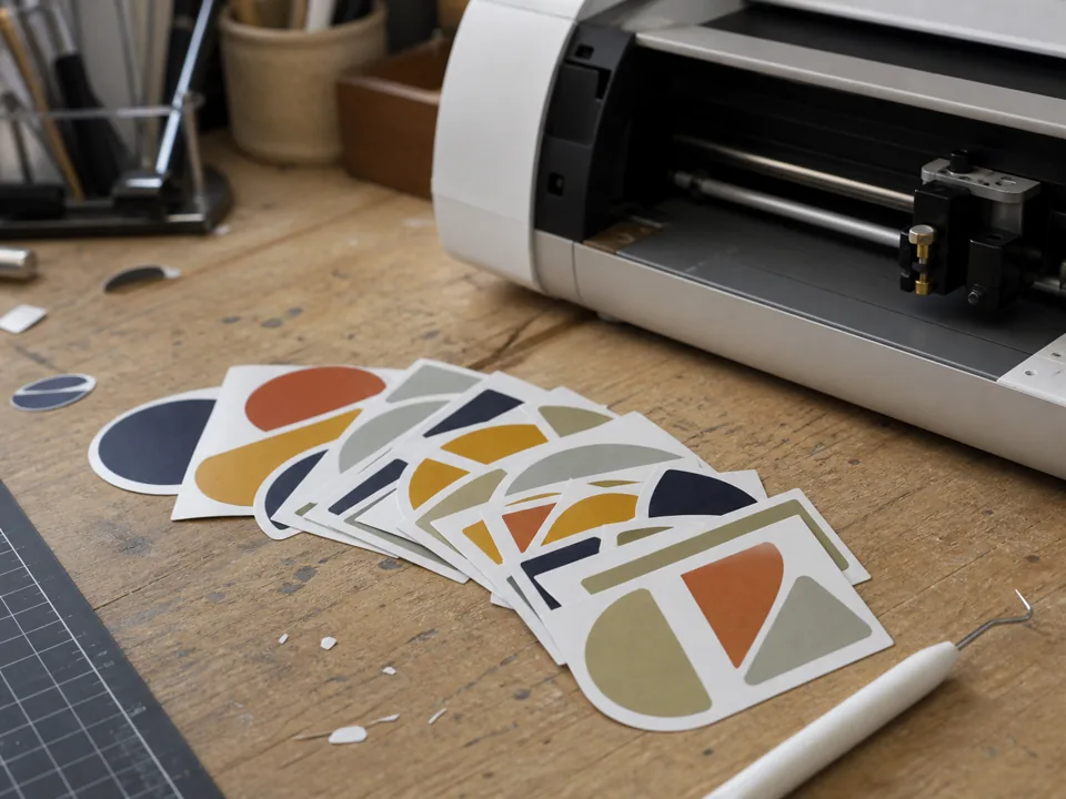 Vinyl labels op maat - set van 24, hoofdvoorbeeld