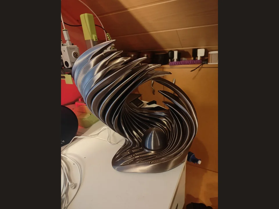Echte Black Pearl Swirl-print met donkere schelp en parel